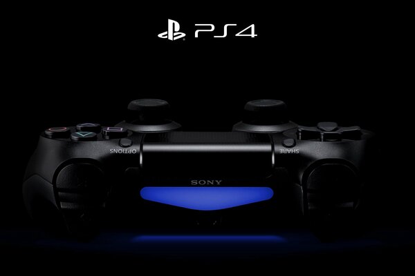 Black remote from ps4 sony