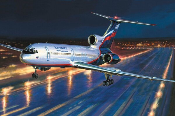 L aereo della compagnia Aeroflot si è staccato dalla pista