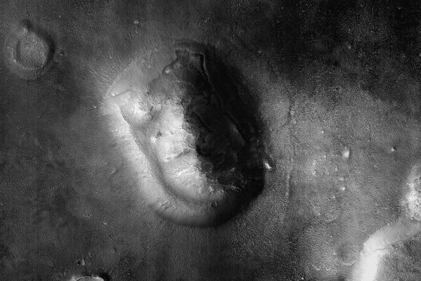 Unknown face on the surface of Mars