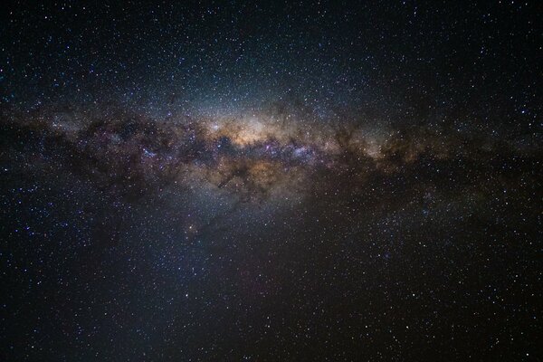 Stars and the Milky Way in outer space