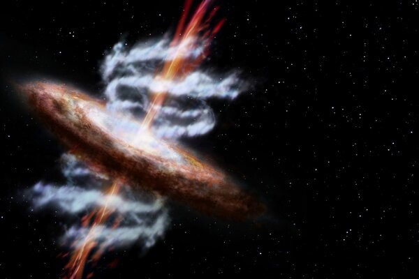 Zdjęcie nowej galaktyki trójwymiarowym wymiarze