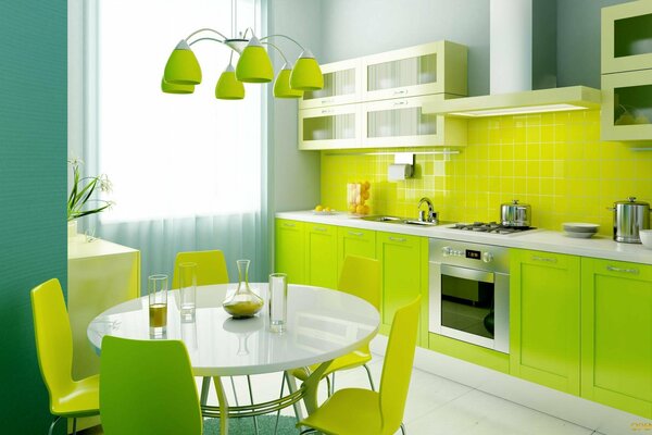 Bright style for a new kitchen