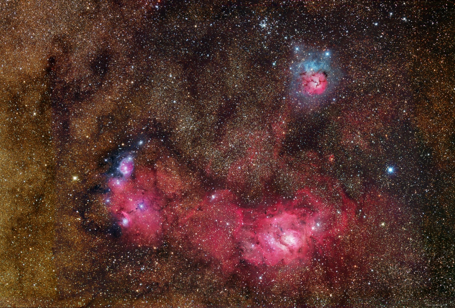 nebulosa laguna sagittario ammassi