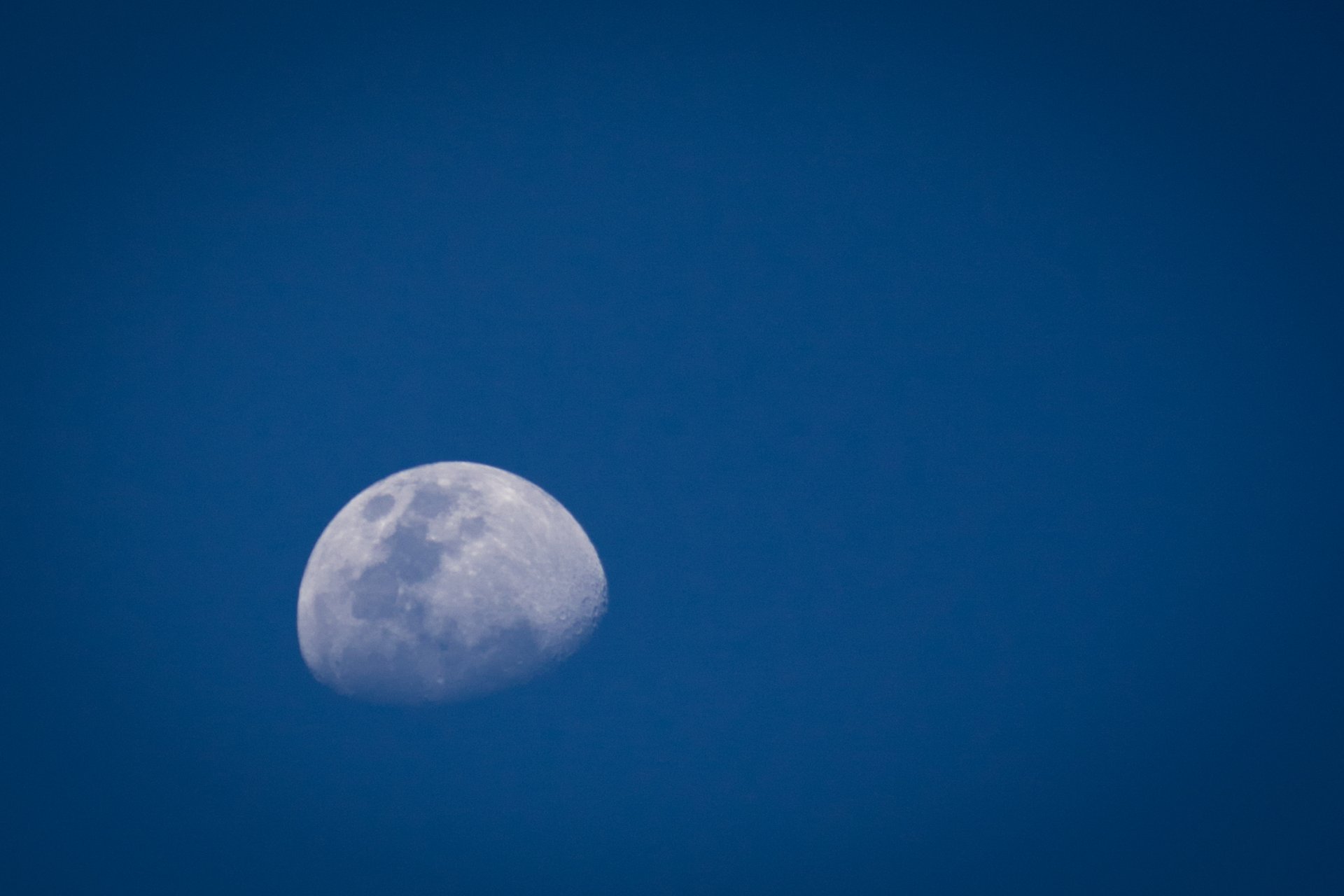 luna cielo espacio azul