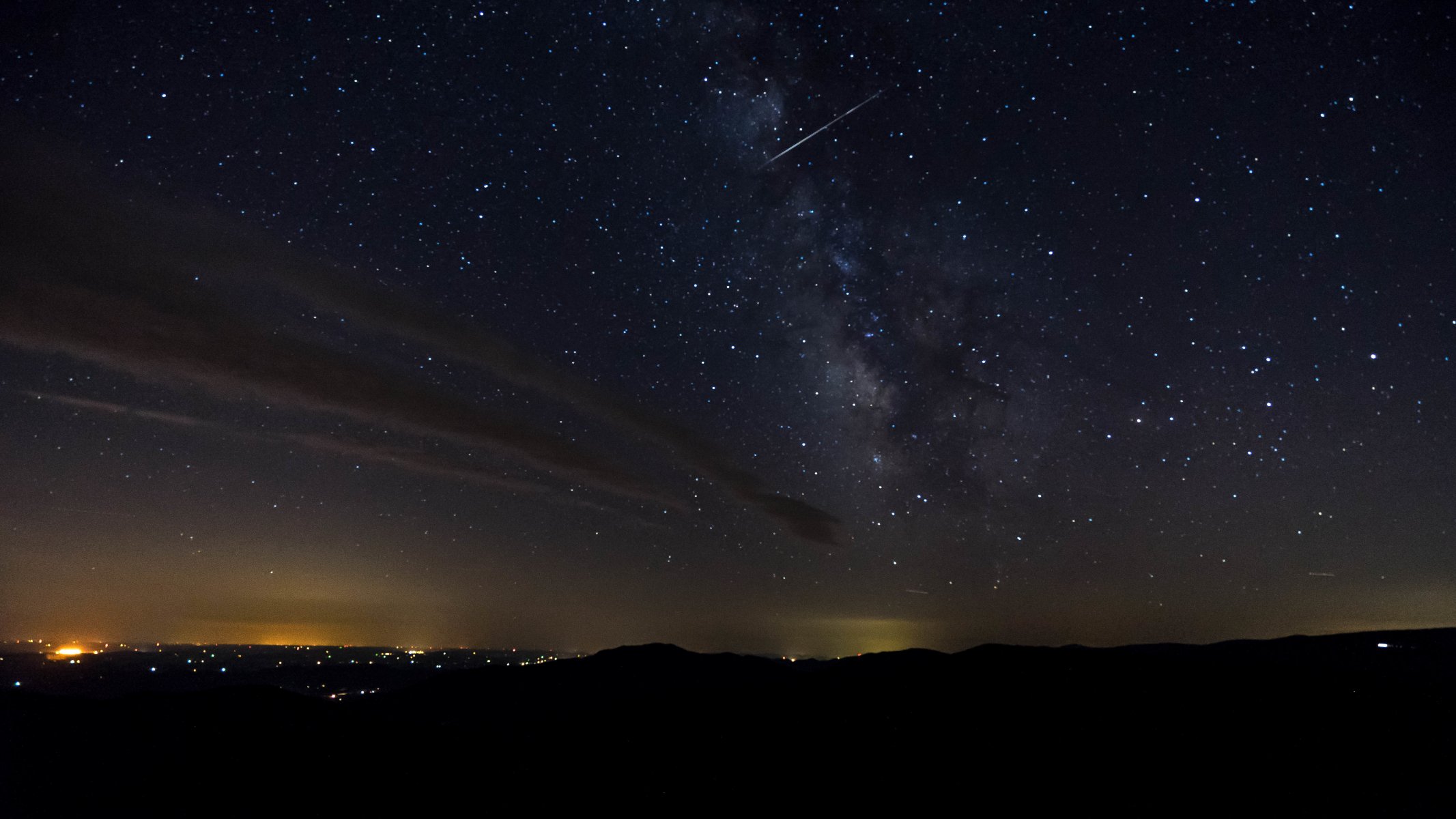 cosmos stars night space milky way sky