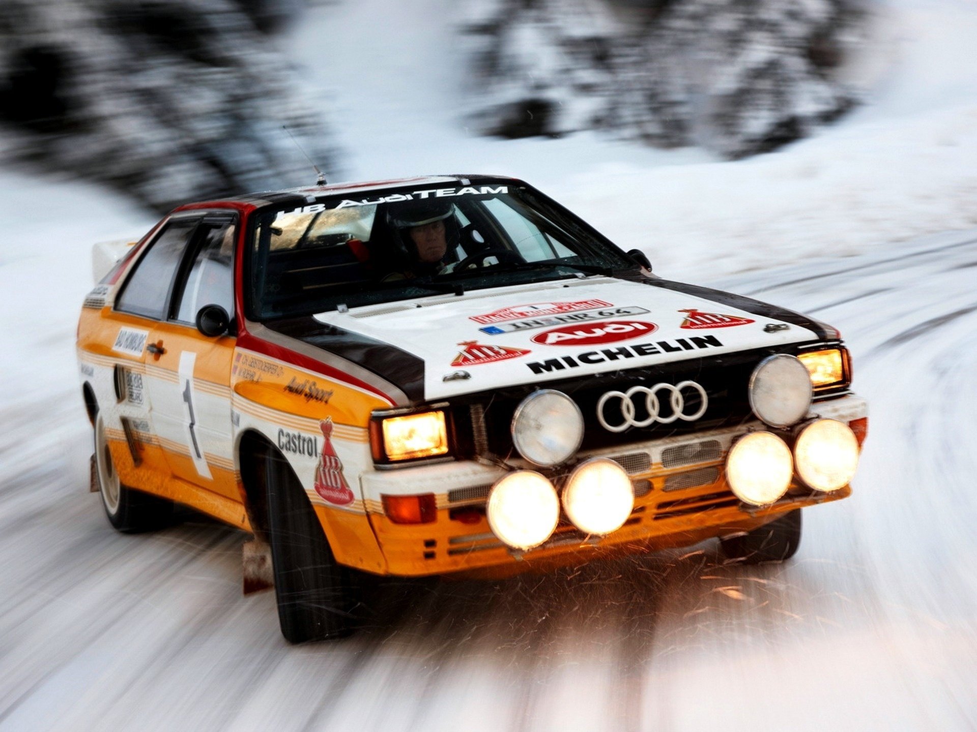 car audi wallpapers light quattro auto rally speed snow group b