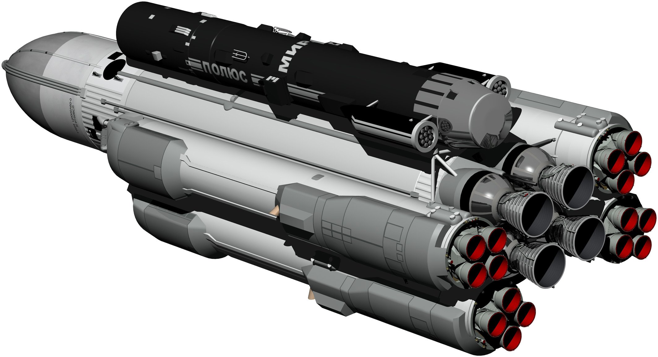 3d model rocket storm space