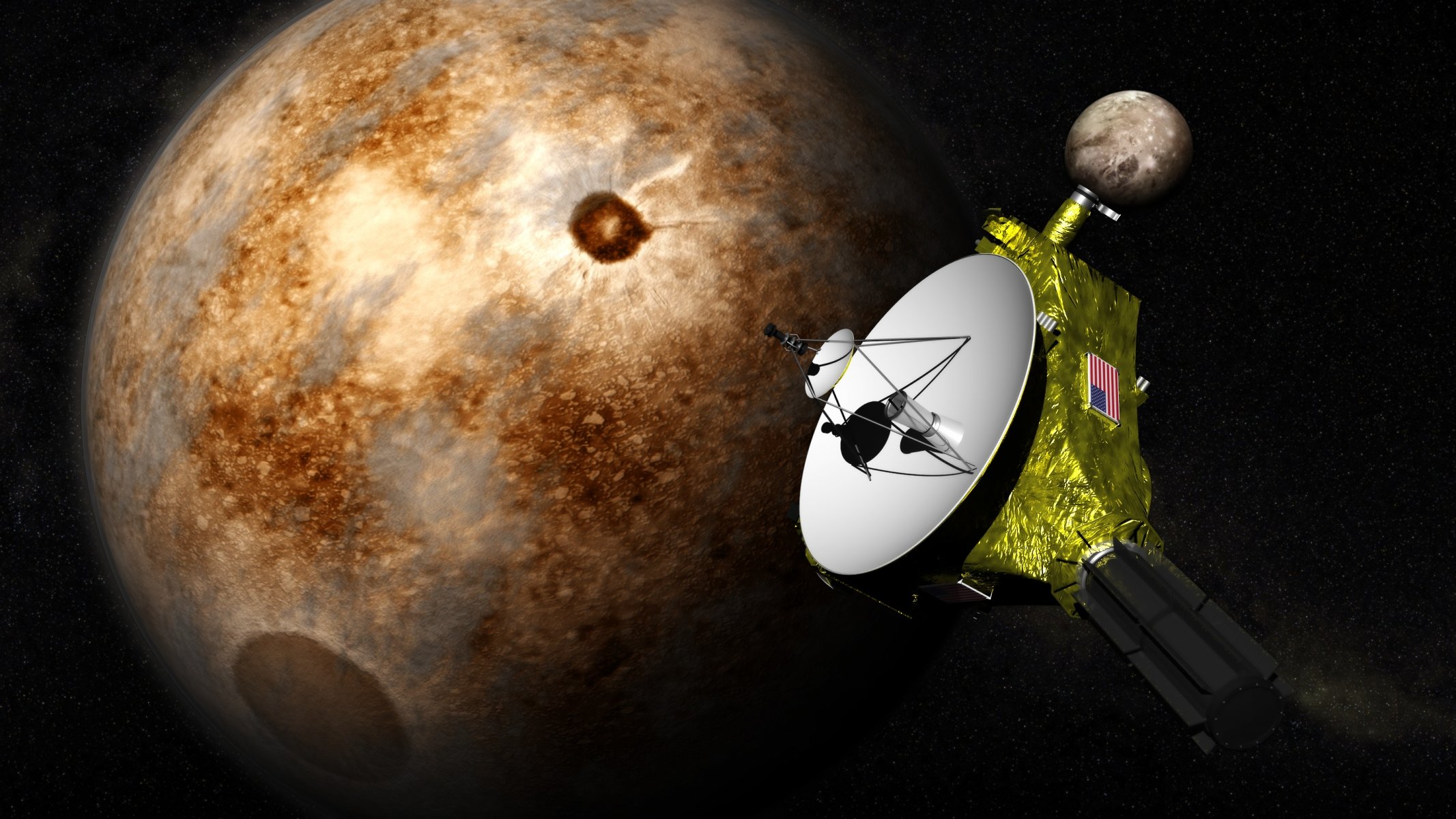 automatic interplanetary station new horizons pluto space surface star