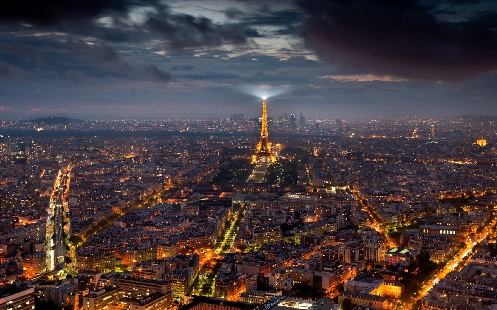 parigi città notte