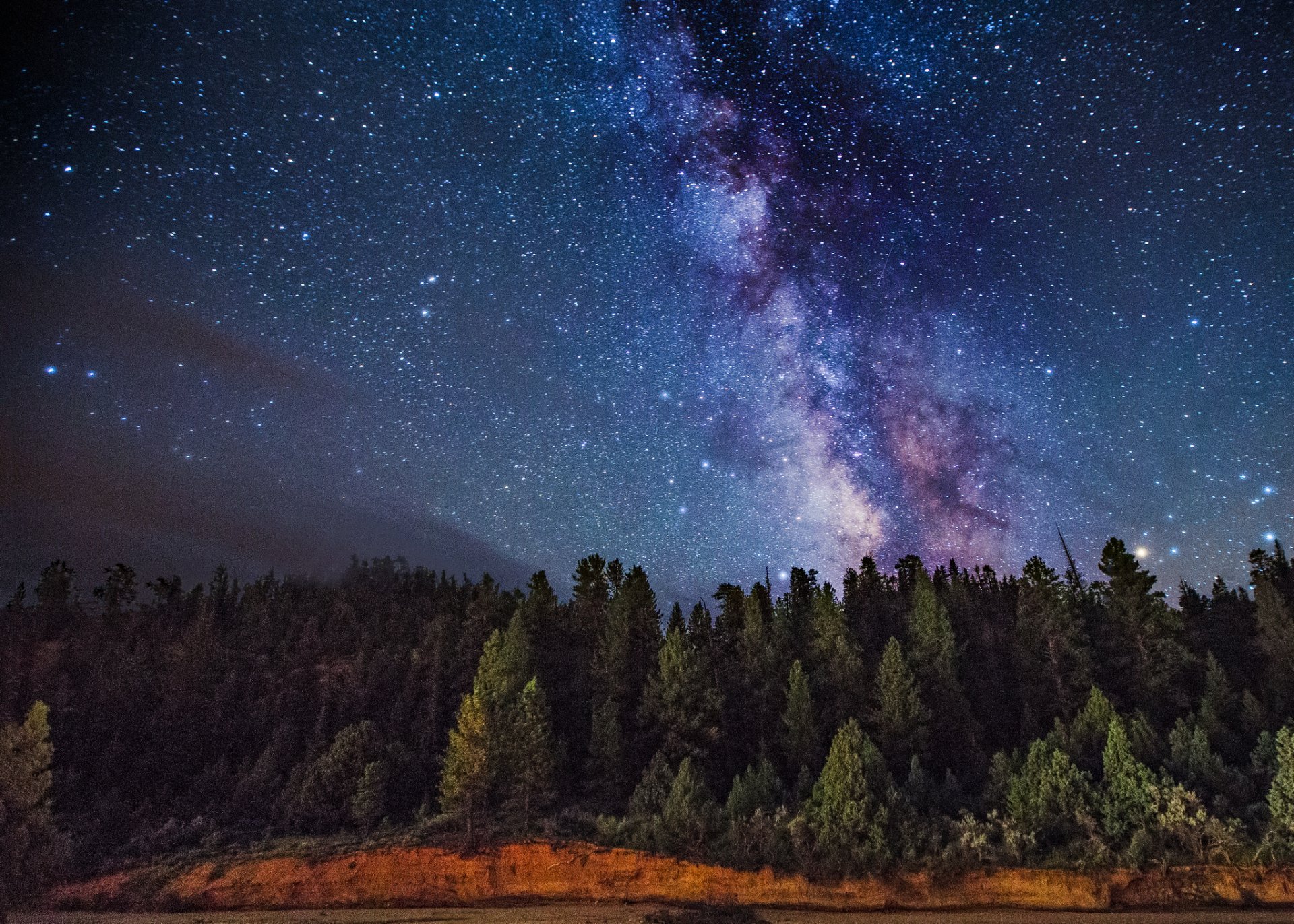 via lattea spazio alberi stelle misteri