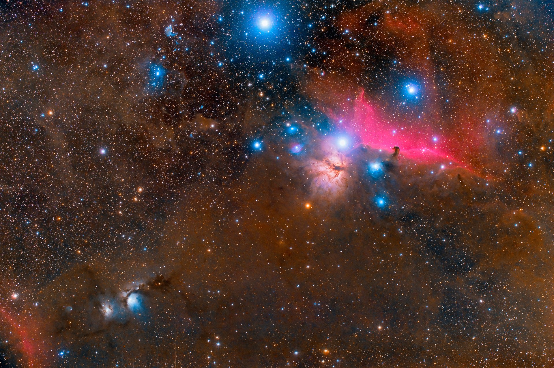 orion molekulare wolke streuung