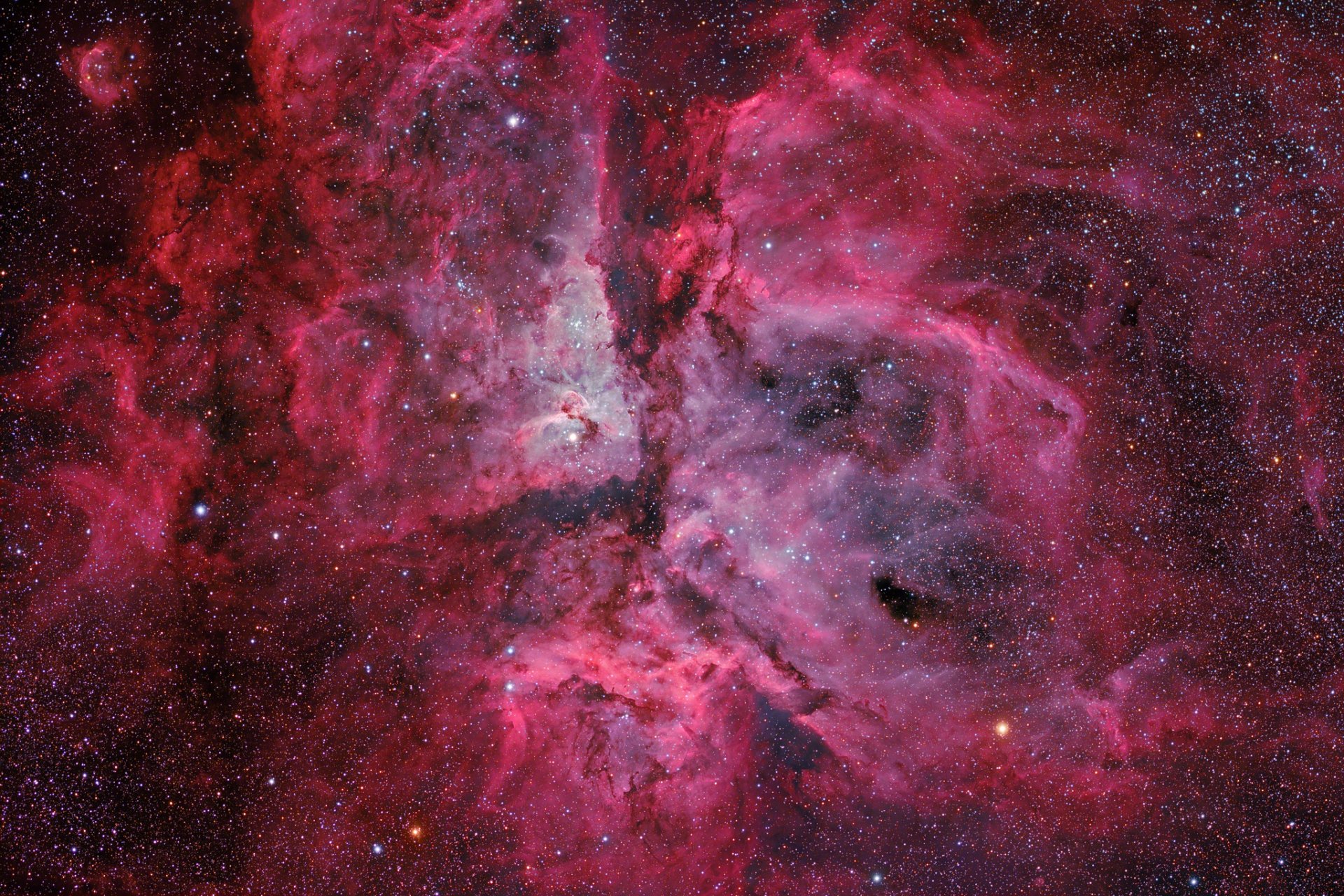 nebulosa quilla ngc 3372 constelación espacio universo cosmos