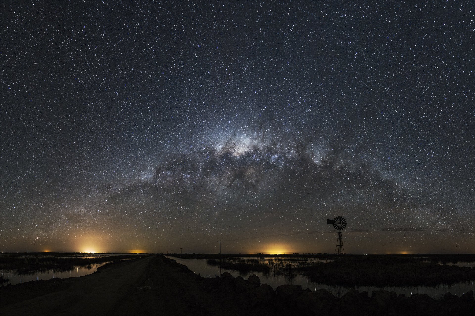 vía láctea espacio estrellas noche