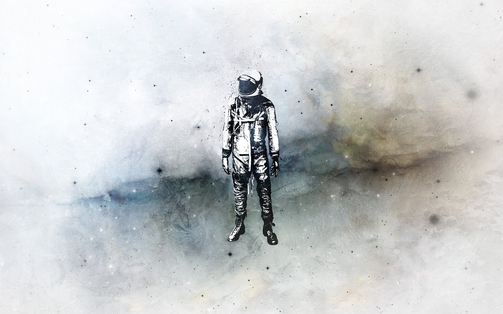 raumanzug astronaut minimalismus