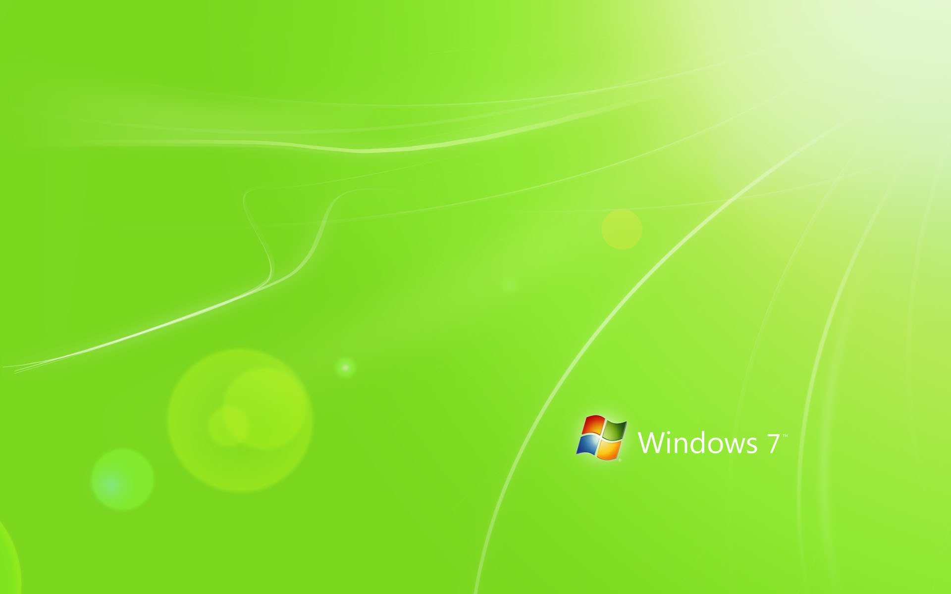 минимализм hi-tech windows 7 свет цвет green зеленый полоски