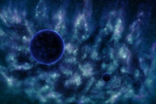 Hermosa imagen de una nebulosa en el universo