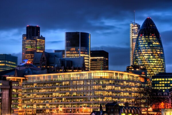 Beautiful and peaceful night London England