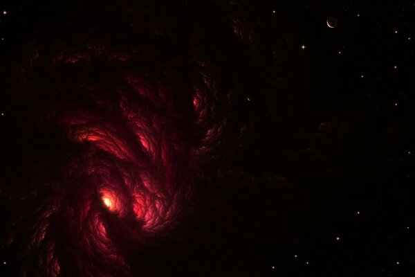 Un buco nero nello spazio è affascinante