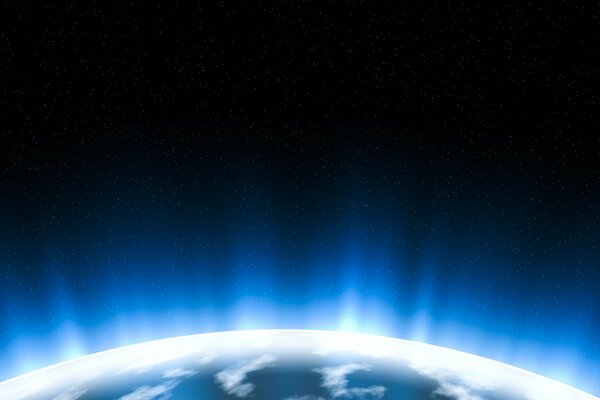 Image fantastique de notre planète terre depuis l espace