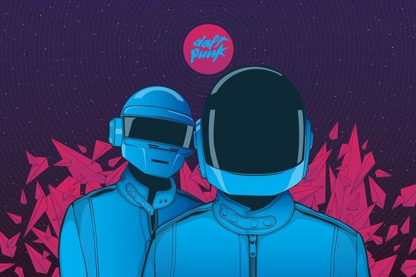 Guys in the daft punk style