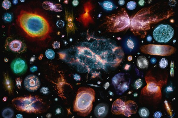 The collection of planetary nebulae looks magical