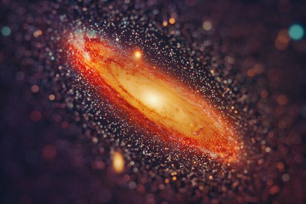 Galaxie spirale de feu d Andromède m 31
