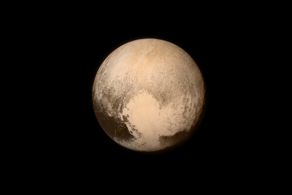 Pluto ist ein Zwergplanet im Weltraum