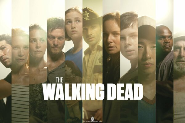 Affiche The Walking Dead tous les acteurs