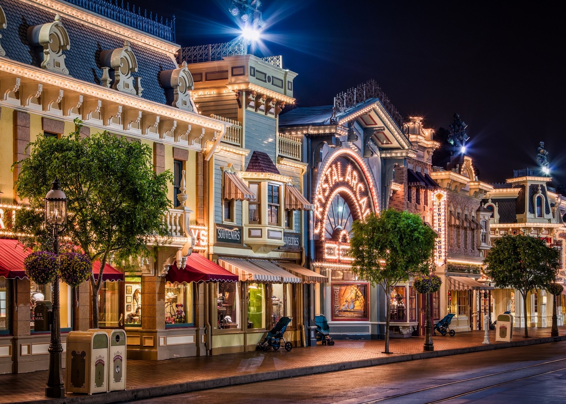 main street usa disneyland anaheim california strada