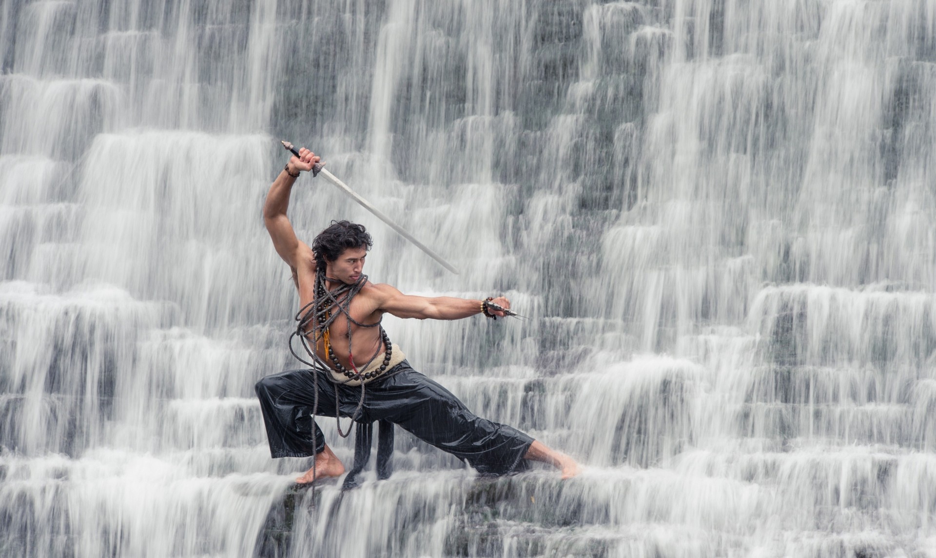 word weapon waterfall cascade