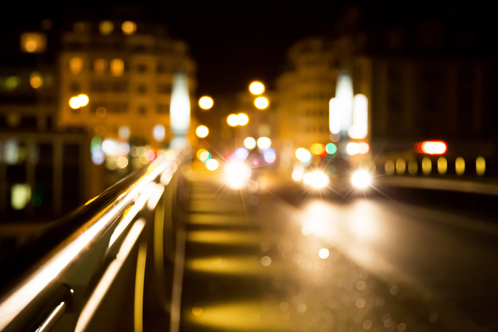città notte casa auto luci strada luci luce bokeh sfocatura
