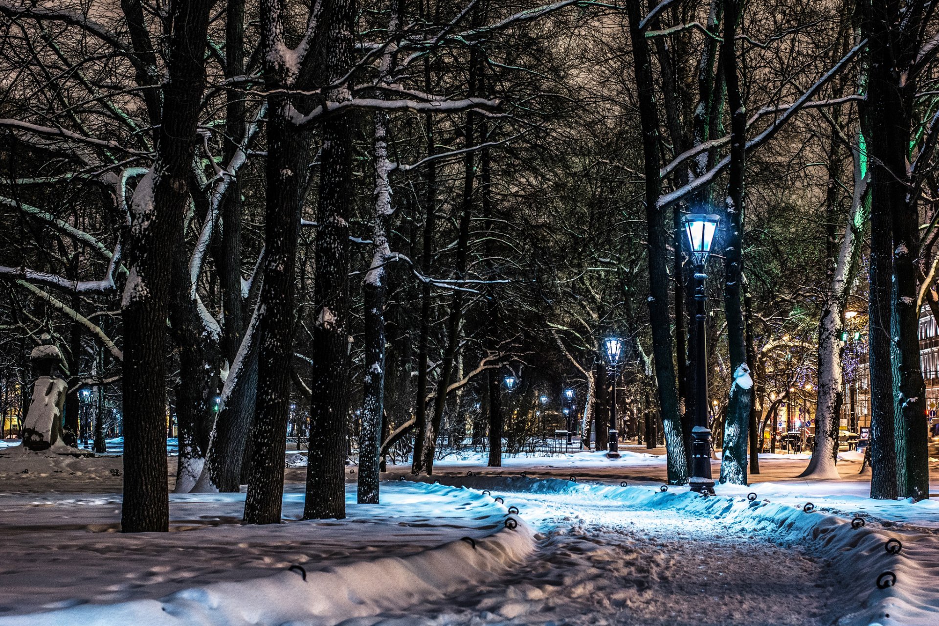 upplies st. petersburg night lamps deserted city