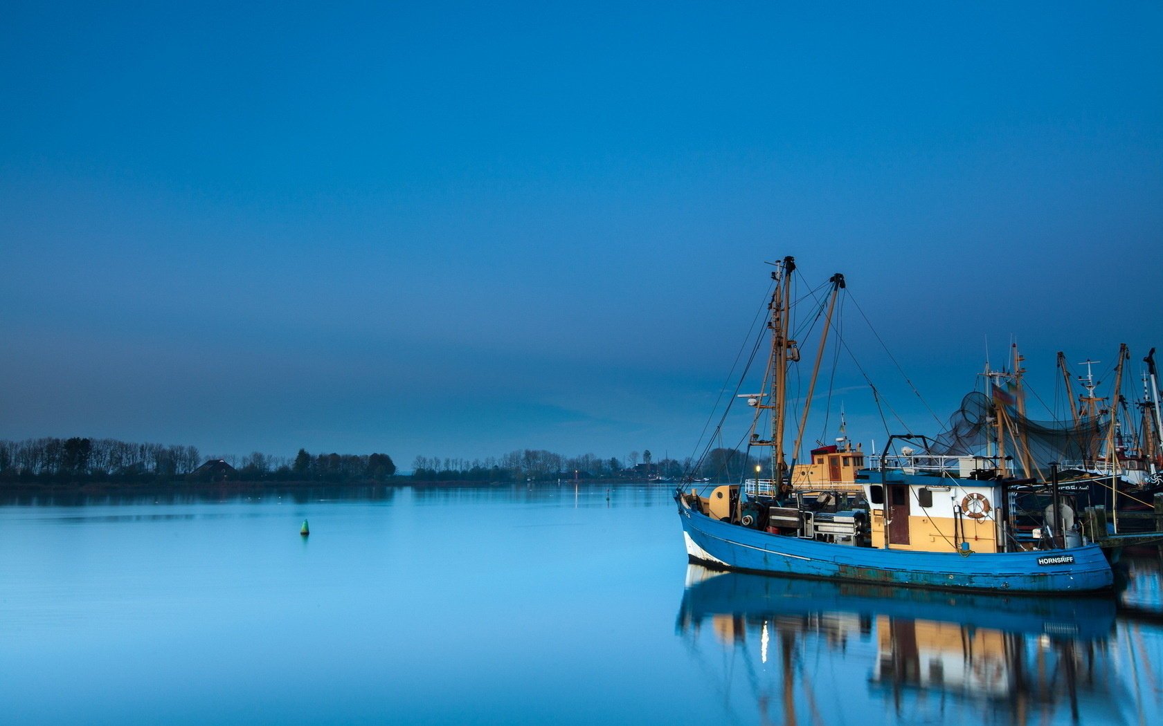 landscape lake ship