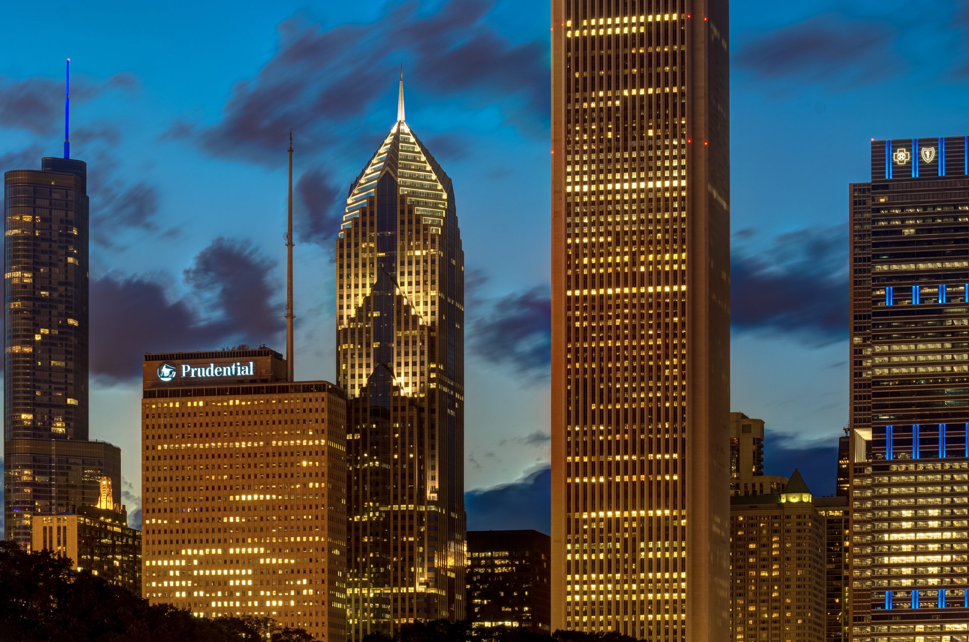 états-unis illinois chicago un prudential plaza deux prudential plaza idc center blue cross blue shield