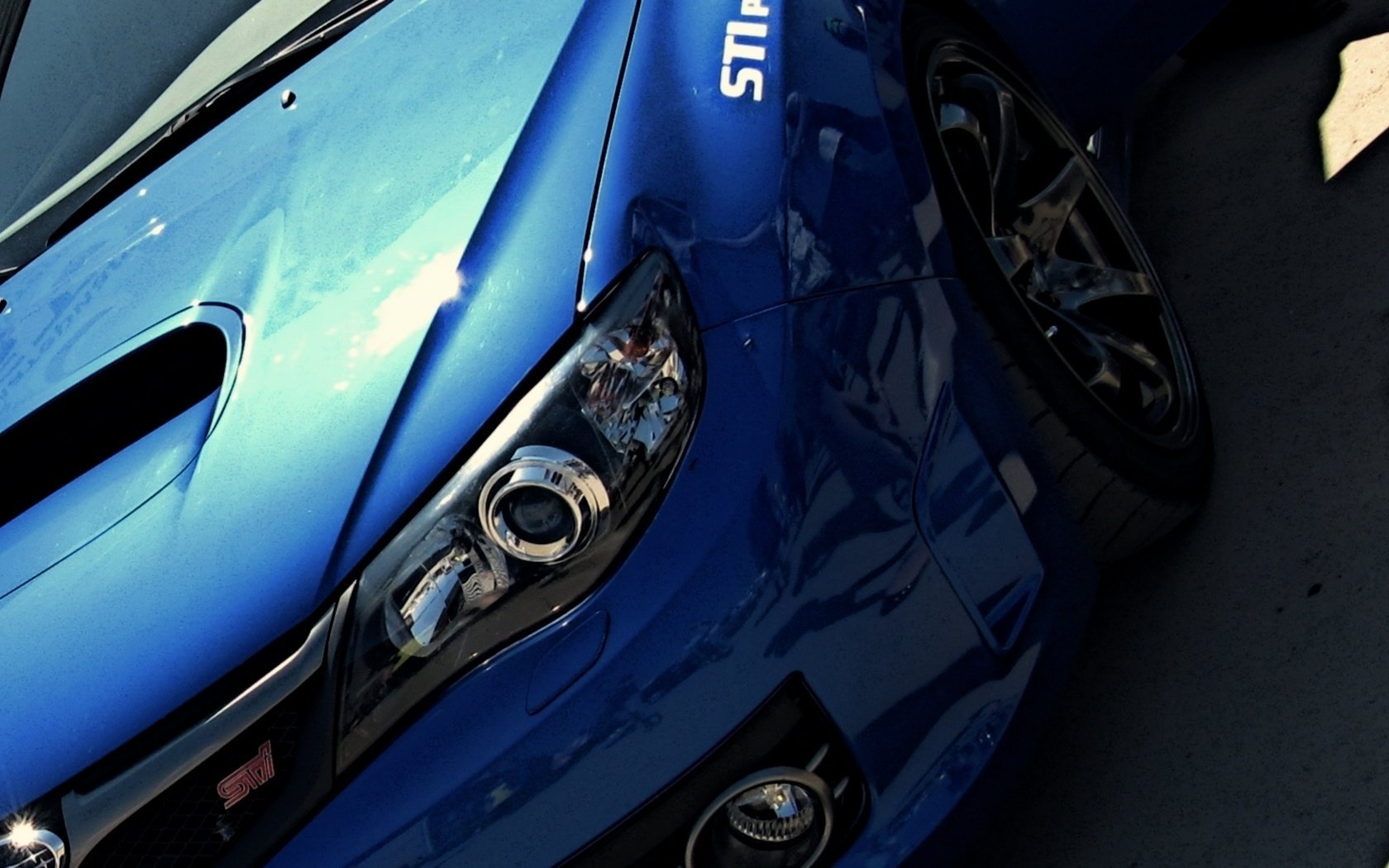 auto impreza blau auto subaru