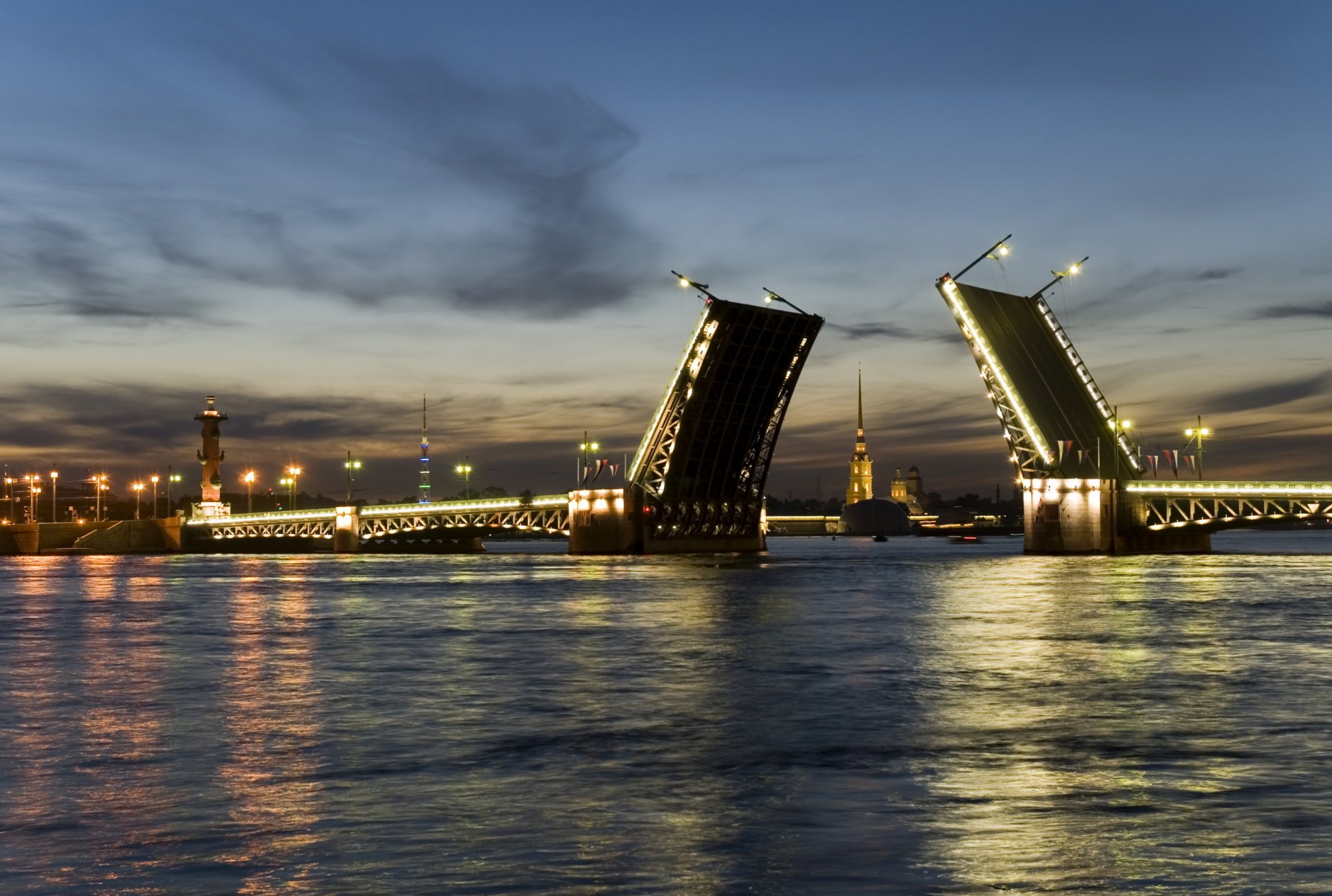 yandex yandex drive st. petersburg peter stadt nacht laterne russland st. petersburg brücke brücken