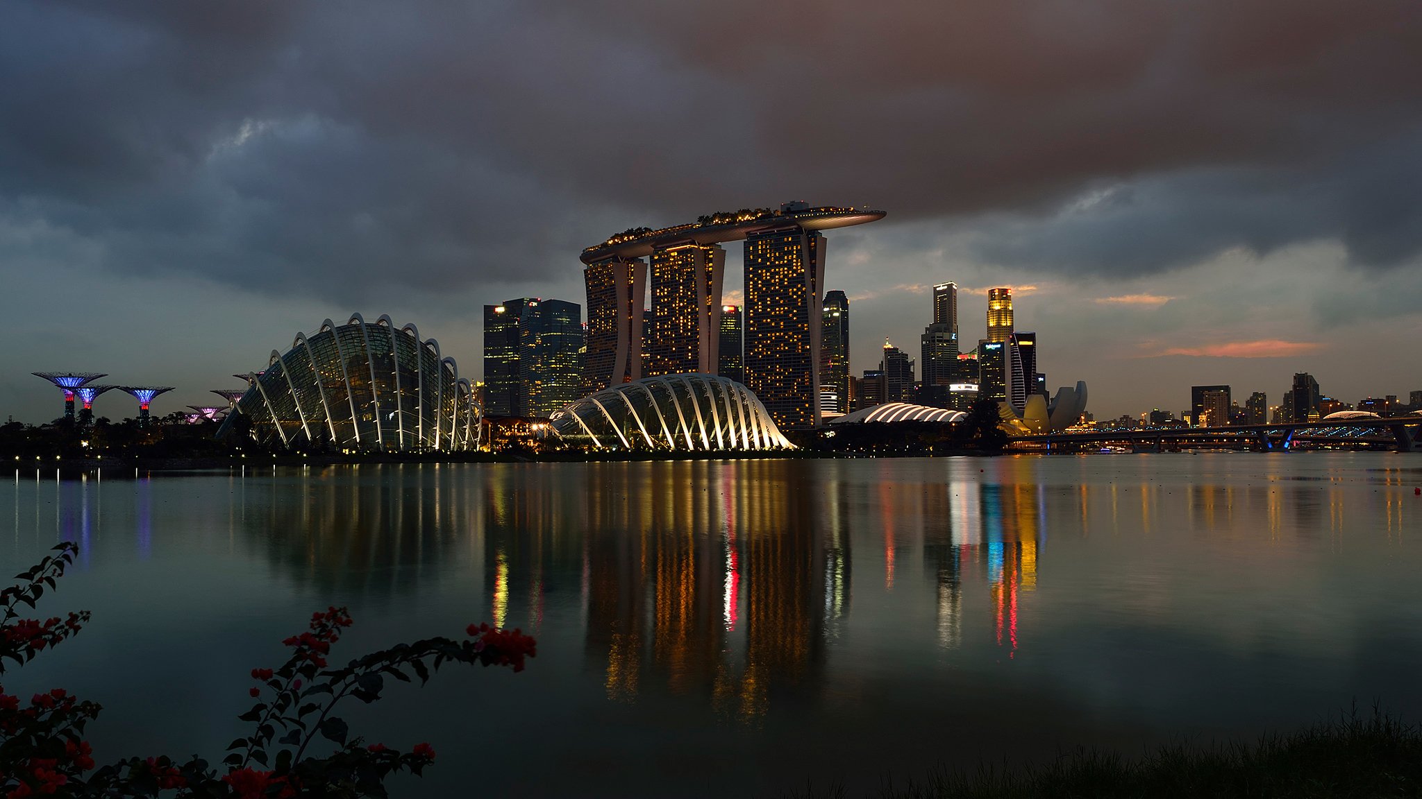 singapore marina bay sands notte casinò