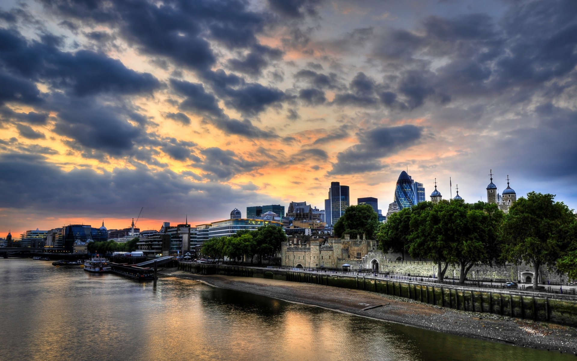 inghilterra londra regno unito tramonto