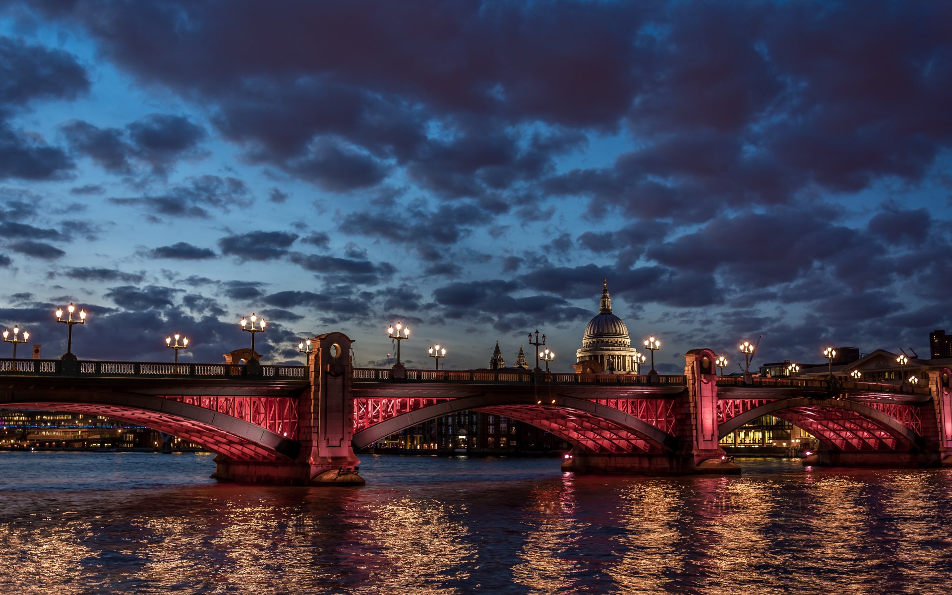 town bridge dawn river thames london