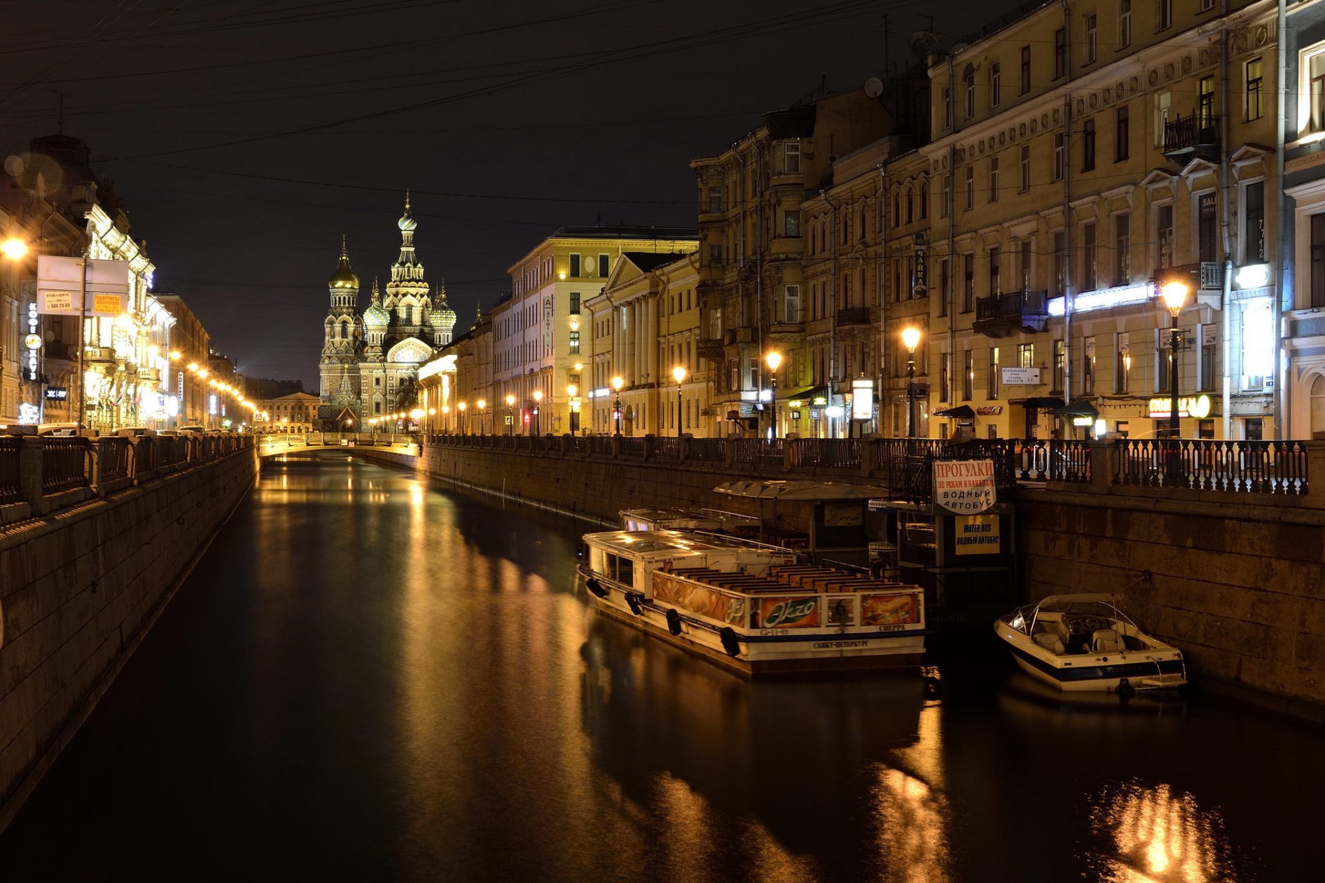 petersburg peter rosja petersburg leningrad noc światła świątynia zbawiciela na krwi