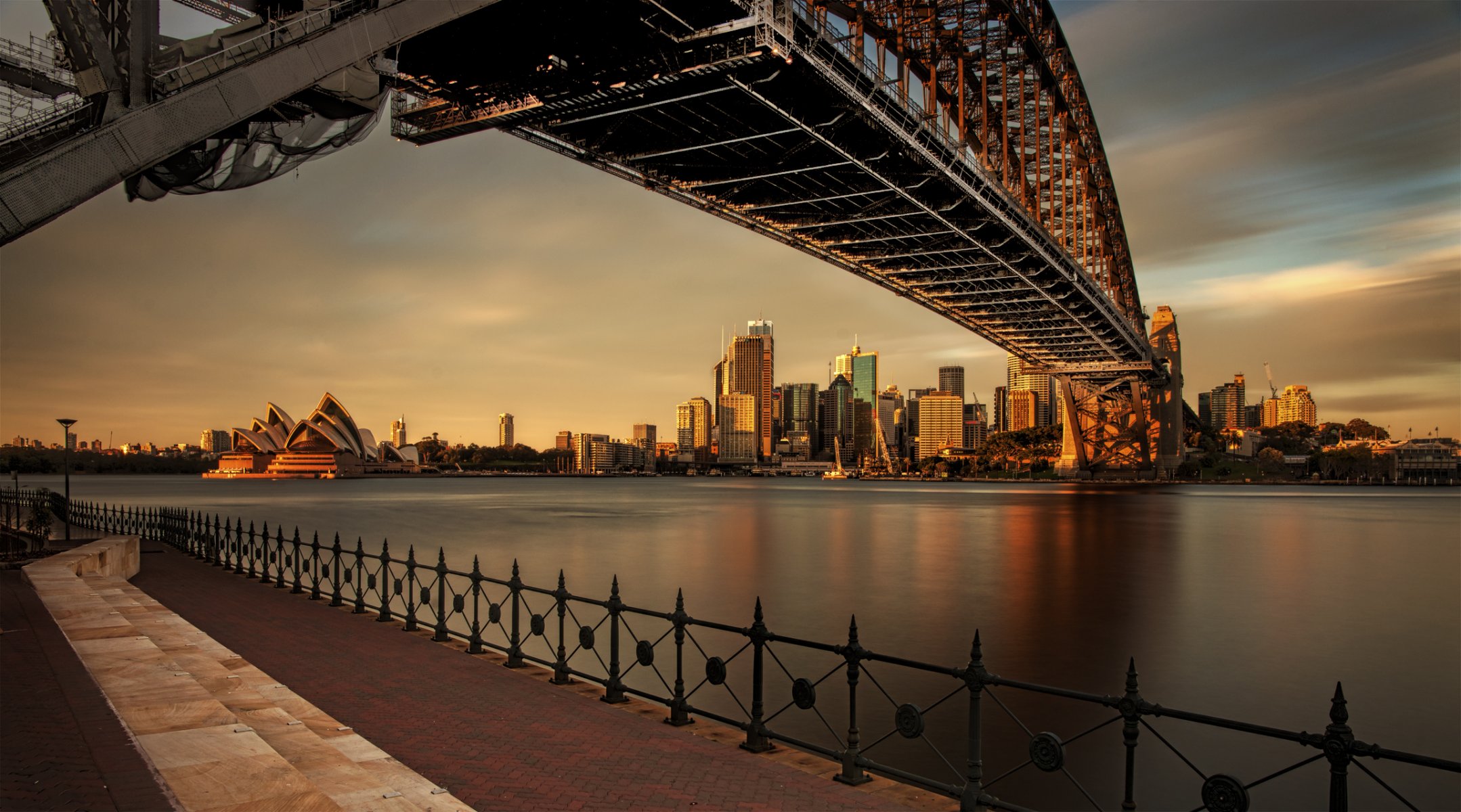 australia sydney sera tramonto