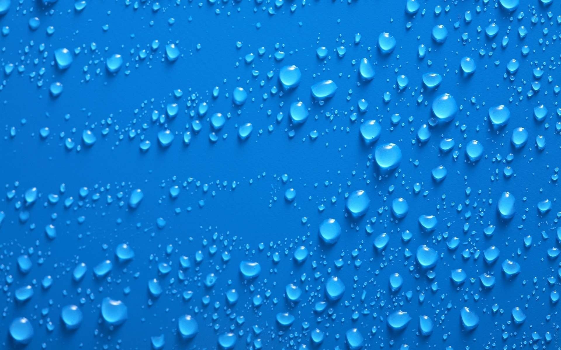 drops blue background