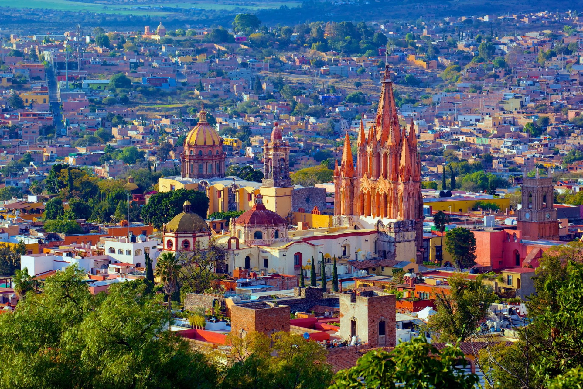 meksyk domy san miguel de allende miasto zdjęcia