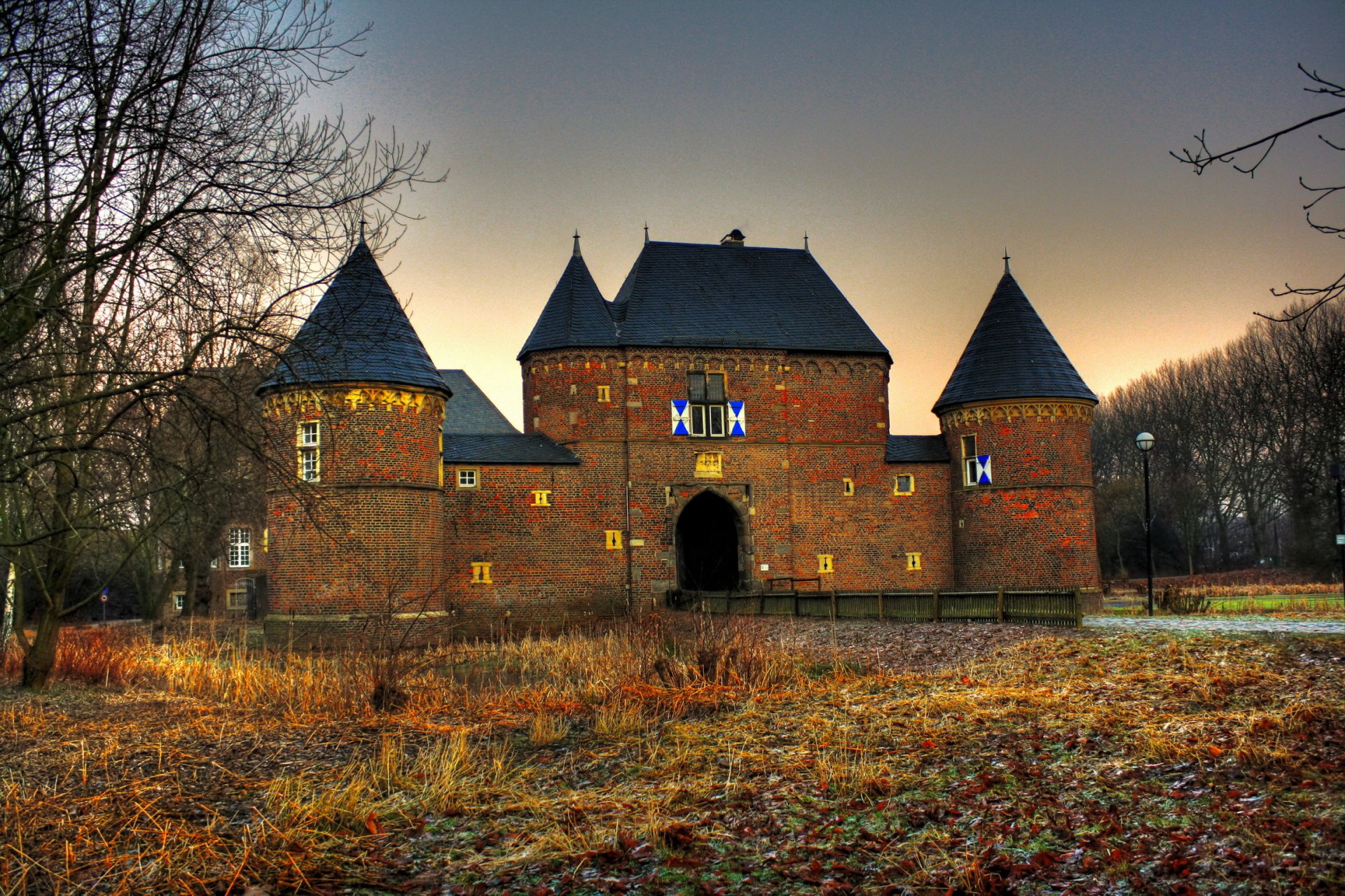 castle germany autumn burg vondern house hdr town photo
