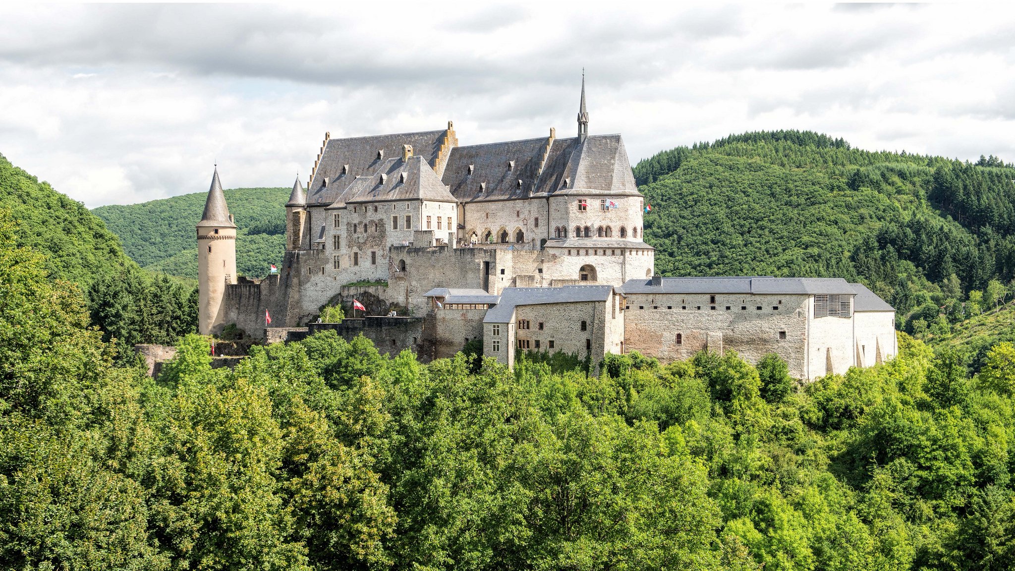 castillo de vianden vianden diekirch luxemburgo castillo bosque
