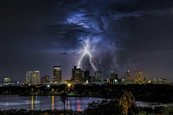 Lightning in the state of Florida