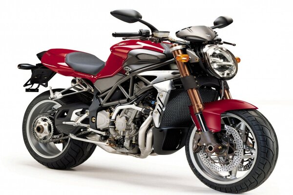 Cooles rotes Sportmotorrad