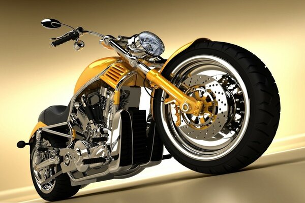 Cool yellow bike