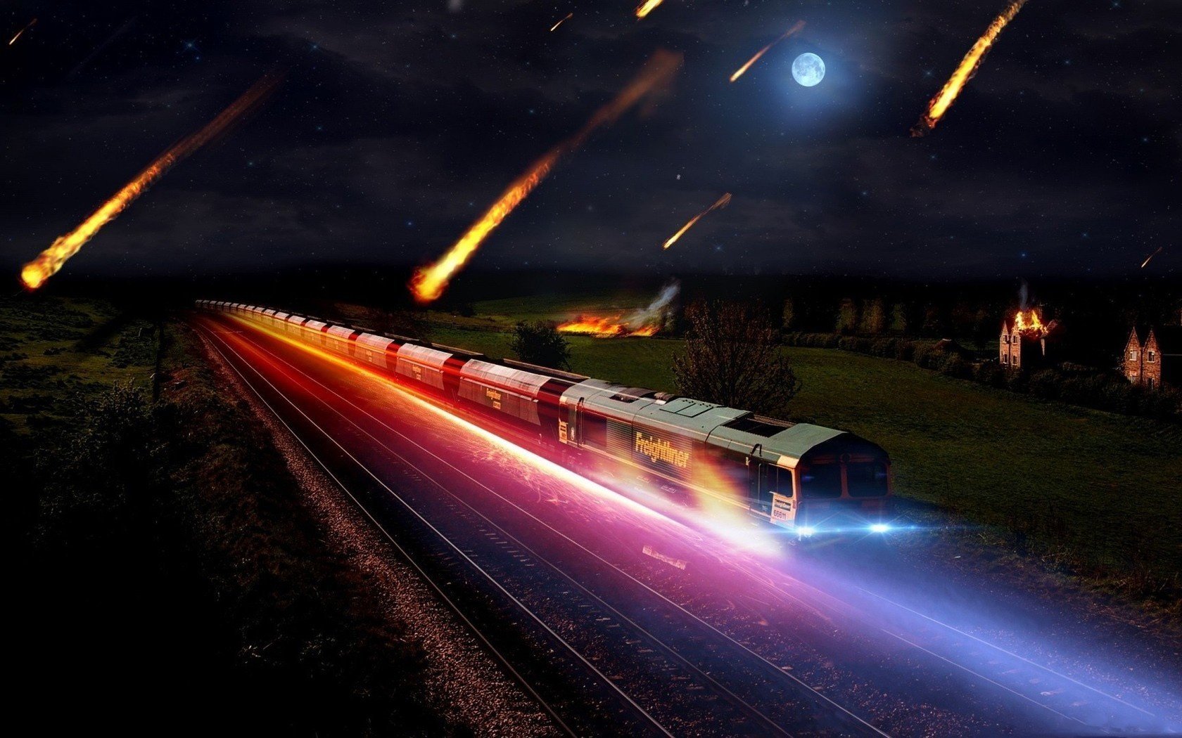 metrorite train radiance night light