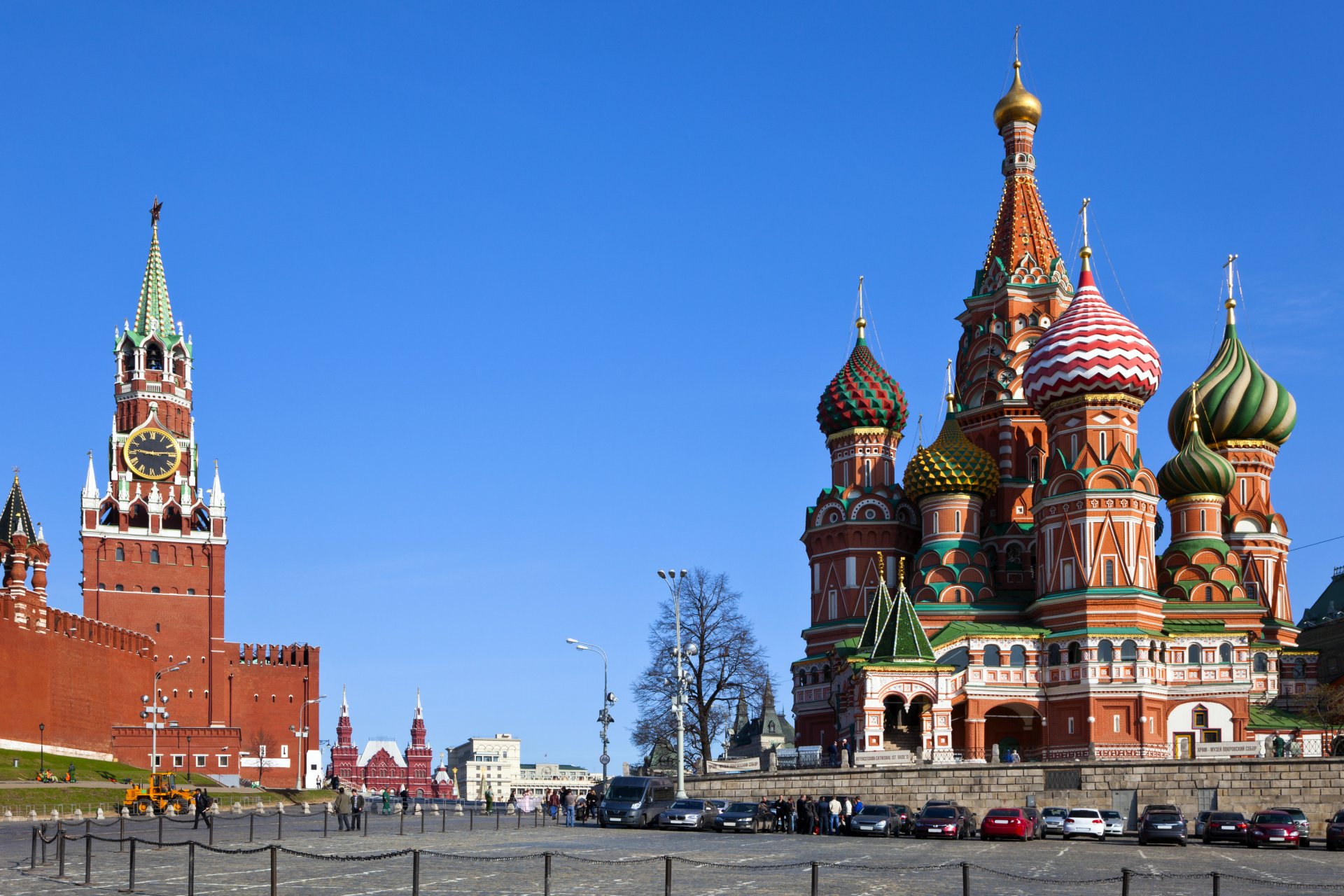 moskau russland der kreml die stadt der platz die basilius-kathedrale